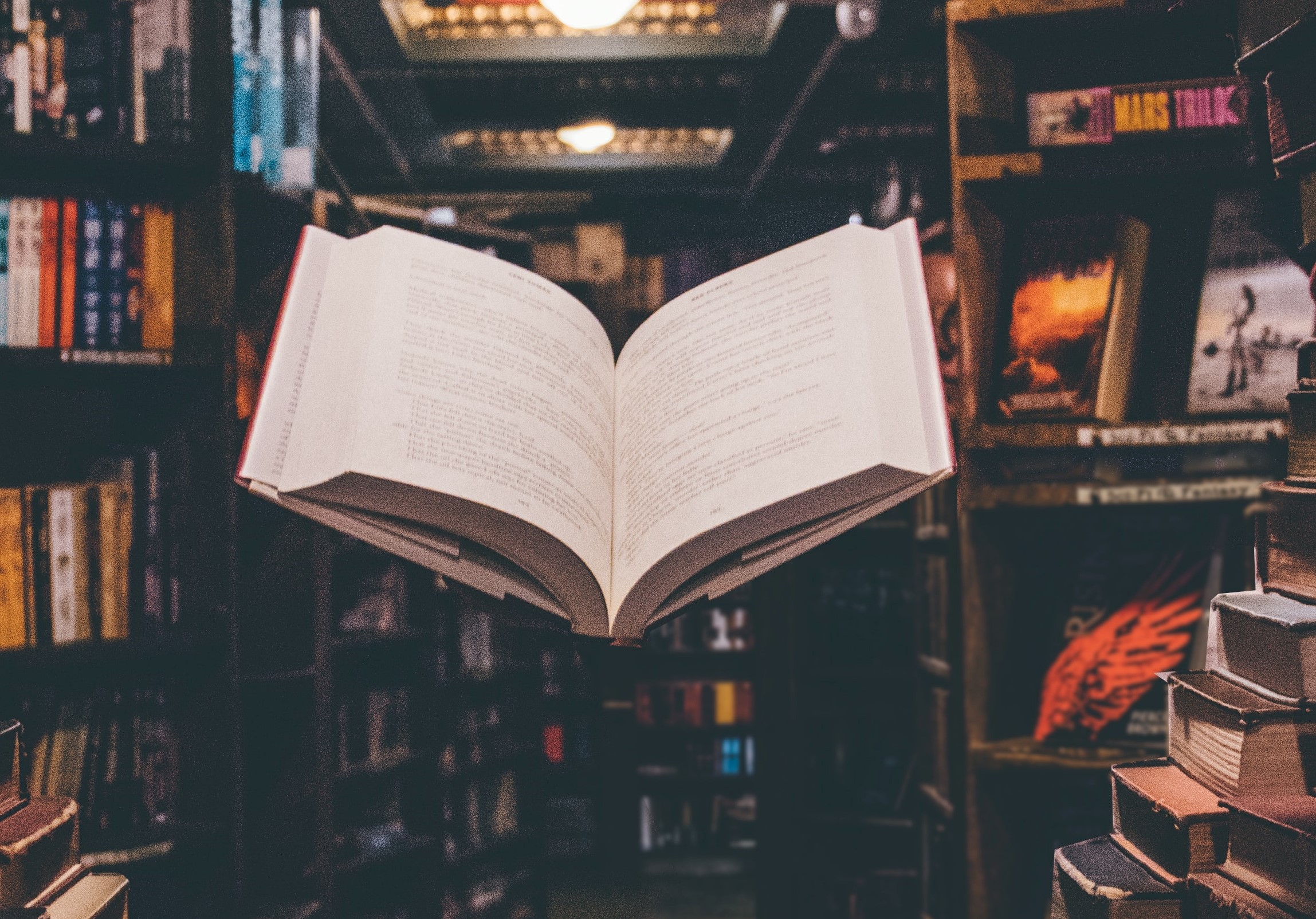 Open book to show, don't tell