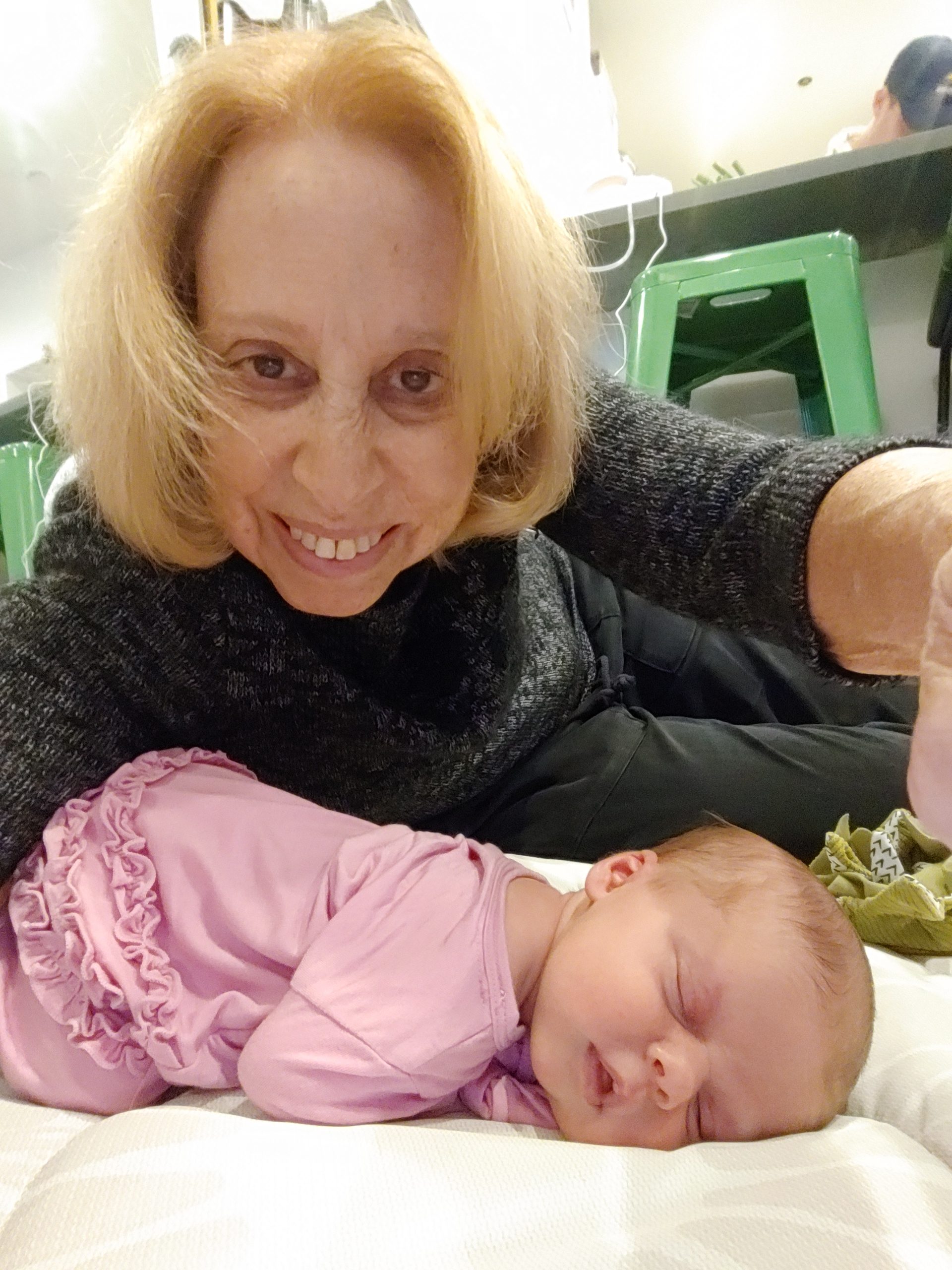 Rosanne and new grandchild